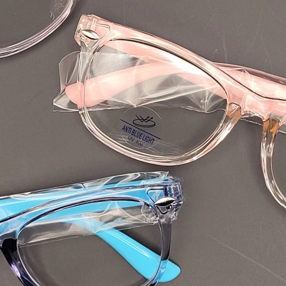 3 Pack Kids Non-Prescription Blue Light Blocking Glasses for Girls/Boys